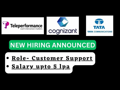 Get Hired FAST by Cognizant, Tata Communications & Teleperformance!