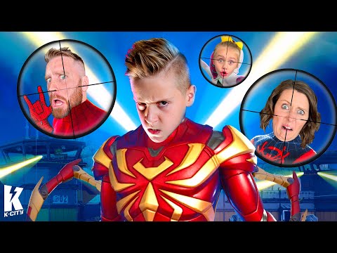 The RAFT Family FORTNITE Challenge *New IRON Spider-Man* Skin