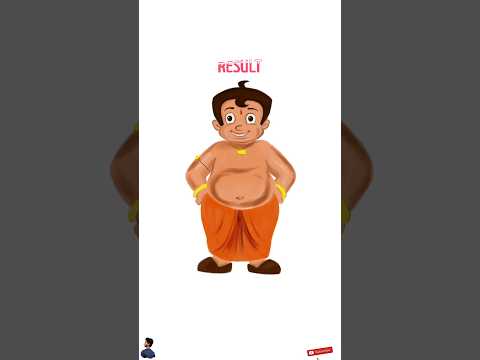 Mota bheem drawing on procreate #shorts