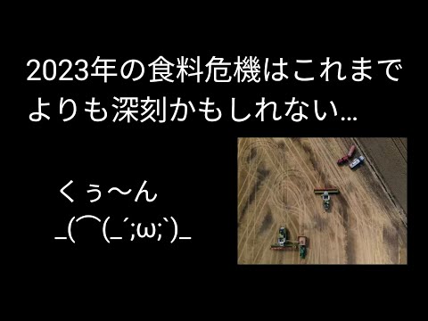 2023年の食料危機はこれまでよりも深刻かもしれない…【バブニュース】