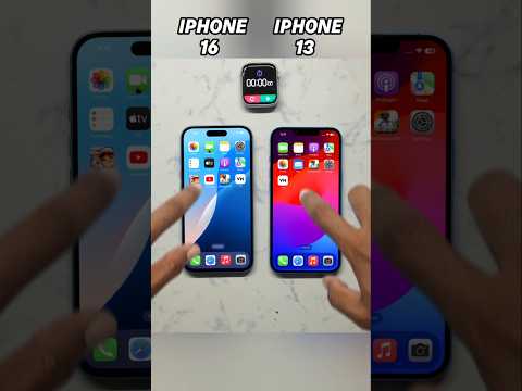 iPhone 16 vs iPhone 13 Speed Test – SHOCKING RESULTS! 🚀 Fastest Phone EVER? 🔥#shorts#viralvideo