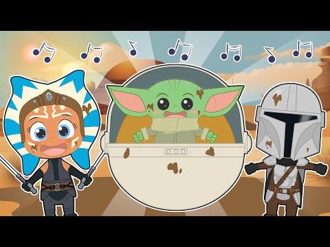 CANCIÓN CINCO BEBÉS 👶🎵 Con Grogu y sus amigos 🛸 star wars song