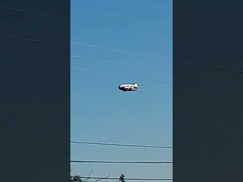 There's a goodyear blimp