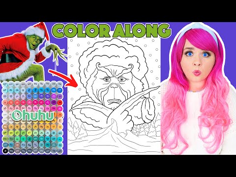 Color How The Grinch Stole Christmas Picture With Me | COLOR ALONG WITH KIMMI