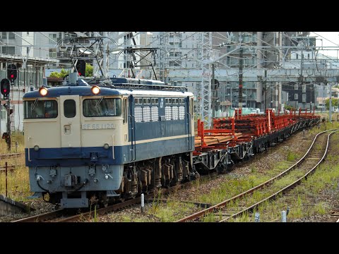 EF65 1120＋チキ　12B   岡山交検回送(チキ送り込み込み)