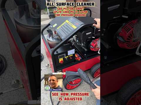 TÜFF Technik Leo Diesel. See how pressure is adjusted on this adjustable pressure washer