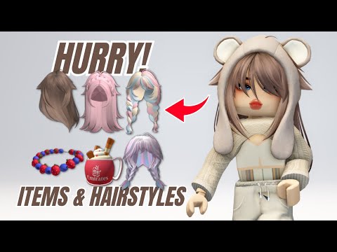 GET 12+ NEW ROBLOX FREE ITEMS & HAIRSTYLES 🤩🥰