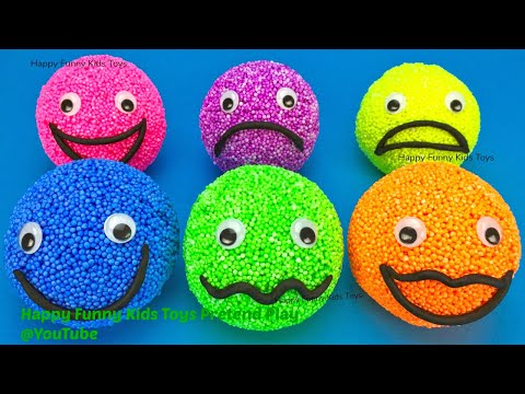 Play Foam Balls Smiley Face Surprise Toys Kinder Joy Barbie Disney Cars