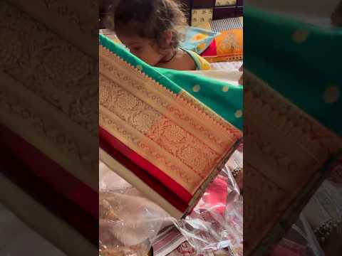 Pune shopping #saree #navari #outfit  #snacks #pune #fatherdaughter #parenthood #minivlog #shorts