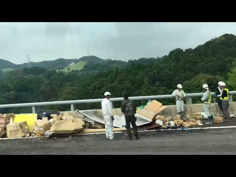 【事故通行止】新名神 上り 亀山ジャンクション手前 2016.6.28