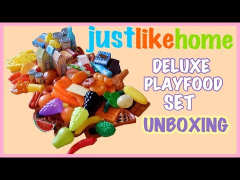 JUST LIKE HOME DELUXE PLAYFOOD SET UNBOXING