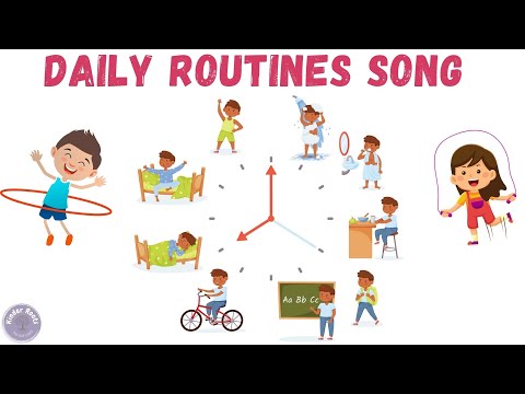 Daily Routine Song | Daily Activities and Routines Song for Kids | Kinder Roots