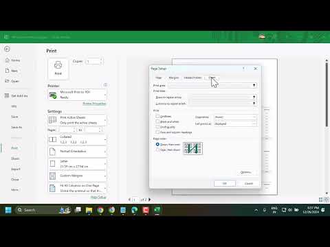 How to print in black and white in Excel