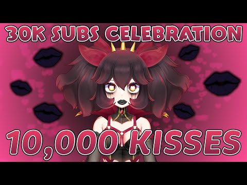 【30k Celebration ASMR!】10,000 kisess + counter, yes really! 🦑🛐【VAllure】