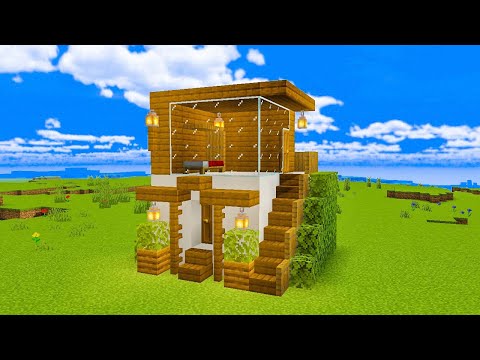 Minecraft : How To Build A Small Stylish House Tutorial (#13)