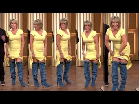 Ruth Langsford Lifts Her Skirt to Reveal Denim Boots!