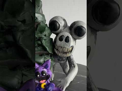 OMG 💀I made Big Smail Cat and Cat Nap|Zoonomaly|Poppy Playtime#plasticinerelax #catnap