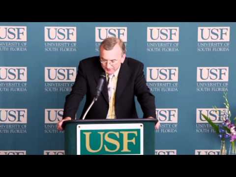 Nigel Fenwick speaking at USF's College of Business