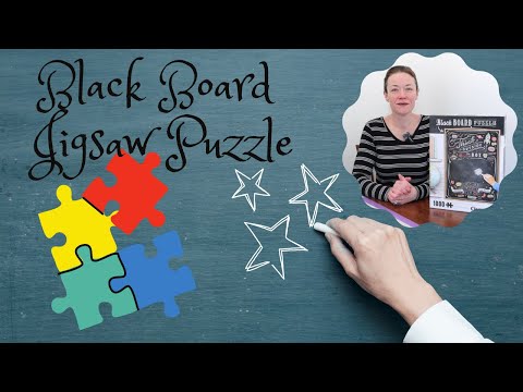 Writing with Chalk on Jigsaws - A Black Board Puzzle from Clementoni