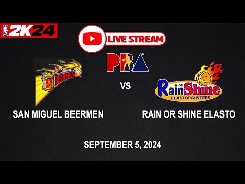 LIVE NOW! SAN MIGUEL BEERMEN vs RAIN OR SHINE ELASTO |PBA SEASON 49 | September 5, 2024 | CPU vs CPU