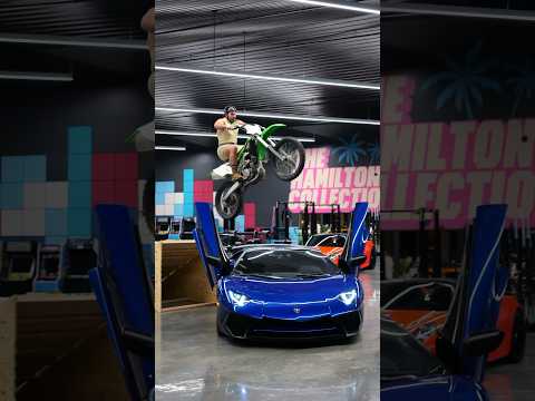 Scary jump over $600,000 Lamborghini