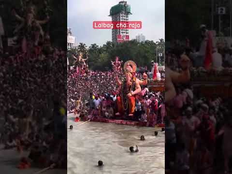 Lalbag cha raja visarjan 2024🙏🏻🥹#lalbaghcharaja #visarjan #shorts #video