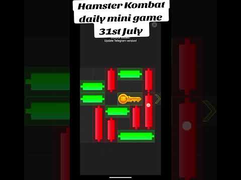 Hamster Kombat mini game play 31 July #hamsterkombat #minigame #dailycombo #dailycipher #ciphercodes