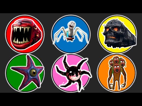 Spin Wheel Train Eater, Thomas Lipan, Kereta Hantu, Starro, Screech Roblox, Tree Head