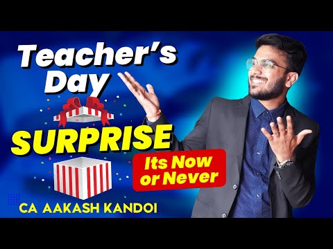 FREE MOCK 🔥 | Teacher’s Day Announcement | CA Aakash Kandoi