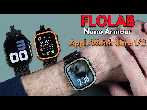 Apple Watch Ultra 2 FLOLAB NANOARMOUR Screen Protectors - Install & scratch Tests