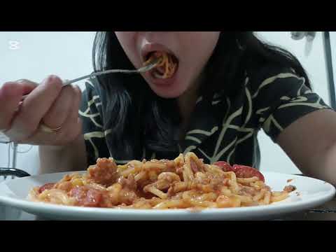 SPAGHETTI MUKBANG VIDEO | EATING VIDEO