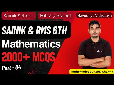 Sainik School Coaching 6 Math | Military School Navodaya Vidyalaya | Sainik School 2025 | Part 4