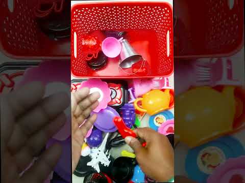 Diy unboxing amazing mini plastic kitchen set #shorts