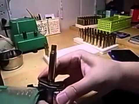 【ライフルリロード】Step 9: 雷管装着 / [Reloading Rifle Ammo] Step 9: Priming