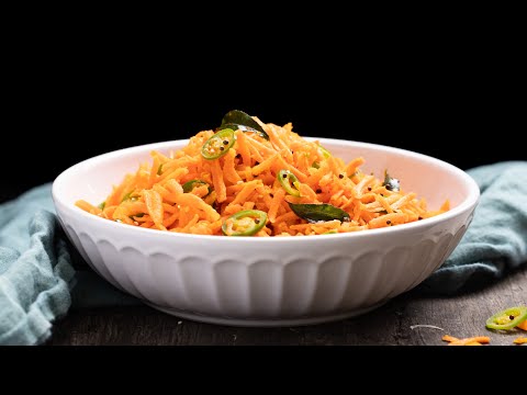 Carrot Sambharo | Garjar no Sambharo