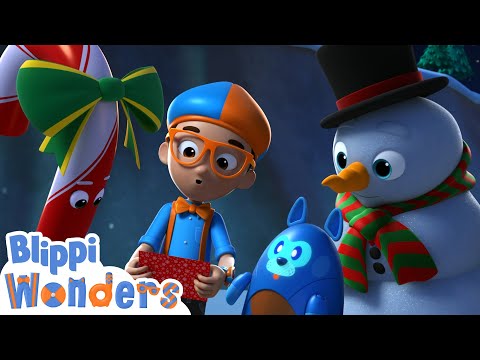 Christmas Scavenger Hunt with Blippi! | Blippi Wonders | Kids Cartoons | Party Playtime!