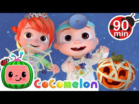 JJ's Happy Halloween Celebration! | CoComelon | Animals for Kids | Sing Along | Learn about Animals