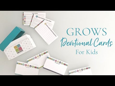 Kids devotional cards