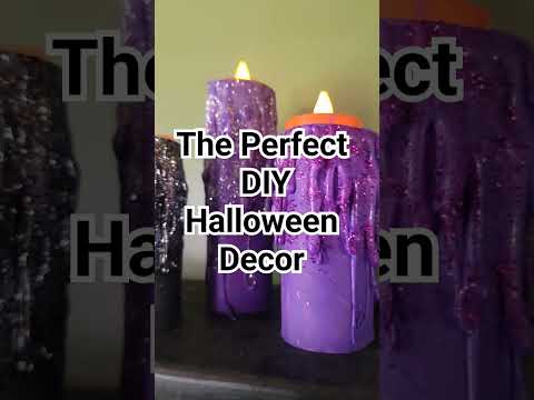 DIY SPOOKY CANDLES #diycrafts #halloween #diy