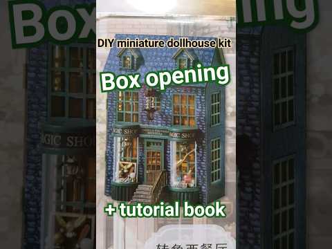 DIY miniature dollhouse kit - box opening #Shorts #diydollhouse #miniaturedollhouse #diyhouse