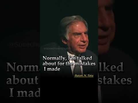 Speeches in English | Ratan N. Tata Speech (English Subtitles)