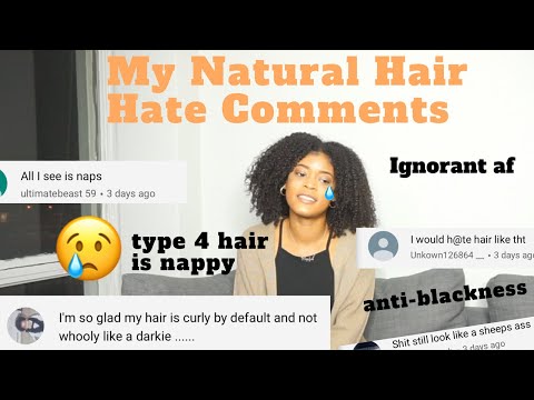 Reading My Hate Comments About NATURAL HAIR