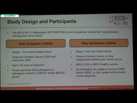 SABCS24: BRCA-mutation Carriers and Early-onset Breast Cancer May Benefit From Risk-reducing Surgery