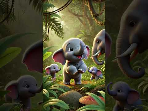 Baby Elephant's Daily Song: Greedy to Grateful  #cute #song #3d #babyelephant