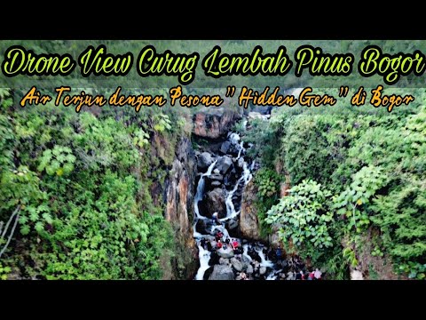 Drone View Curug Lembah Pinus Sukamakmur Bogor