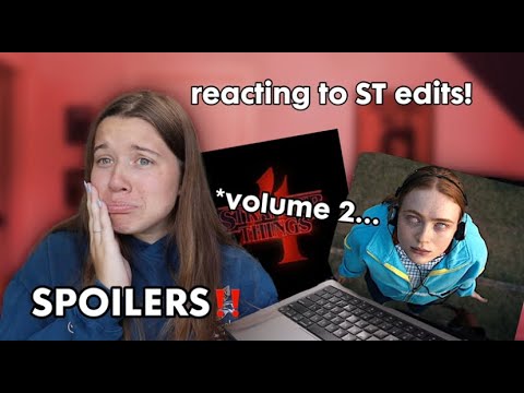 reacting to STRANGER THINGS SEASON 4 VOLUME 2 EDITS! *spoilers*