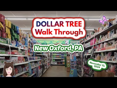 DOLLAR TREE Store Walk Through!  New Oxford, PA  November, 2024