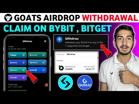 Goats airdrop withdrawal on Bybit bitget exchange | Goats Airdrop claim | Goats price prediction