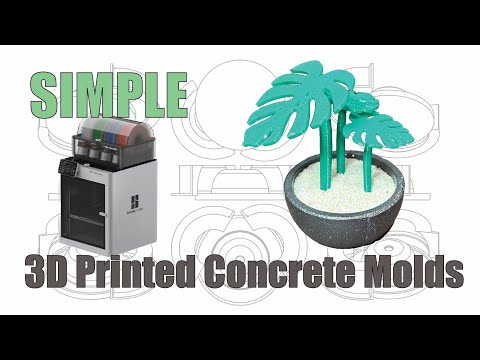 Concrete Molds from 3D Printing - No SILICONE!