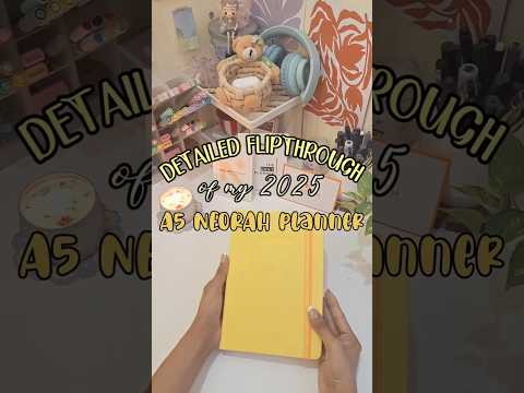 detailed flip-through of my 2025 Neorah Accomplish A5 Daily planner ❤ #2025planner #plannercommunity